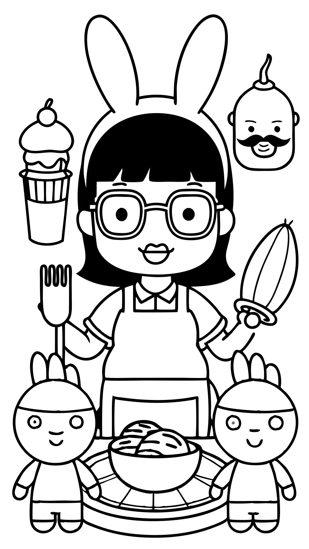 Páginas para colorear de Bob’s Burgers